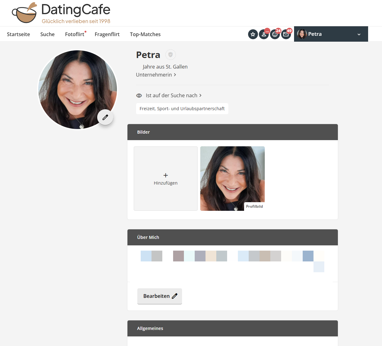 Dating Cafe Profil